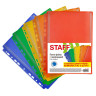 Папки-файлы с перфорацией БОЛЬШОЙ ВМЕСТИМОСТИ до 250 листов, ЦВЕТНЫЕ, А4, КОМПЛЕКТ 5 шт., STAFF, 274081 по низкой цене оптом Папки-файлы с перфорацией БОЛЬШОЙ ВМЕСТИМОСТИ до 250 листов, ЦВЕТНЫЕ, А4, КОМПЛЕКТ 5 шт., STAFF, 274081 по низкой цене оптом