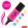 Набор текстовыделителей Luxor "Eyeliter" 5цв., 1-4,5мм, блистер по низкой цене оптом Краснодар, Москва, Уфа, Казань, Барнаул, Владивосток, Хабаровск, Сахалин, Красноярск, Екатеренбург, 