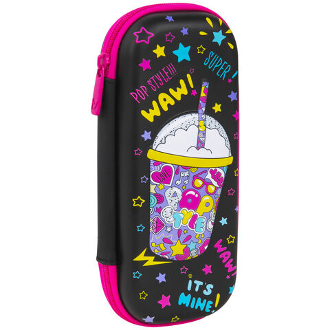 Пенал BRAUBERG, 1 отделение, 1 откидная планка, EVA, 22х10х5 см, "Pop style", 271552 по низкой цене оптом 