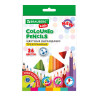 Карандаши цветные BRAUBERG KIDS NEW, 36 цветов, трехгранный корпус, грифель 3 мм, 182003 по низкой цене оптом 