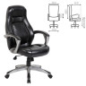 Кресло офисное BRABIX PREMIUM "Turbo EX-569", экокожа, спортивный дизайн, черное, 531014 по низкой цене оптом Краснодар, Москва, Уфа, Казань, Барнаул, Владивосток, Хабаровск, Сахалин, Красноярск, Екатеренбург, 
