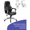 Кресло офисное BRABIX PREMIUM "Turbo EX-569", экокожа, спортивный дизайн, черное, 531014 по низкой цене оптом Краснодар, Москва, Уфа, Казань, Барнаул, Владивосток, Хабаровск, Сахалин, Красноярск, Екатеренбург, 
