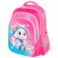 Рюкзак BRAUBERG KIDS FLOSSY, 2 отделения, 3 кармана, Sweet Kitten, 3D панель, 40х28х18 см, 273180