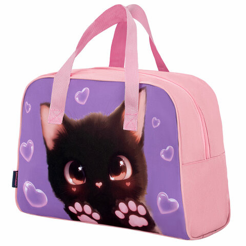 Сумка для занятий BRAUBERG с ручками, 35x25x15 см, Paw prints, 273289 по низкой цене оптом 