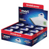 Ластик ERICH KRAUSE "Smart&Soft Mini", 36х36х8 мм, белый, треугольный, синий пластиковый держатель, 45552 по низкой цене оптом Краснодар, Москва, Уфа, Казань, Барнаул, Владивосток, Хабаровск, Сахалин, Красноярск, Екатеренбург, 