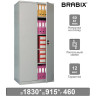 Шкаф металлический офисный BRABIX "MK 18/91/46", 1830х915х460 мм, 47 кг, 4 полки, разборный, 291136, S204BR180202 по низкой цене оптом 