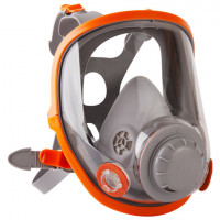 Маска полнолицевая Jeta Safety 5950, силикон, ударопрочный поликарбонат, защитная пленка, размер L, 5950-L
