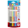 Фломастеры двухсторонние CARIOCA (Италия) "Bi-color", 6 штук (12 цветов), суперсмываемые, вентилируемый колпачок, 42269 по низкой цене оптом 