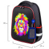 Ранец BRAUBERG FIT, 2 отделения, "Colorful lion", 38х27х14 см, 270618 по низкой цене оптом 