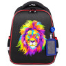 Ранец BRAUBERG FIT, 2 отделения, "Colorful lion", 38х27х14 см, 270618 по низкой цене оптом 