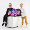Ранец BRAUBERG FIT, 2 отделения, "Colorful lion", 38х27х14 см, 270618 по низкой цене оптом 