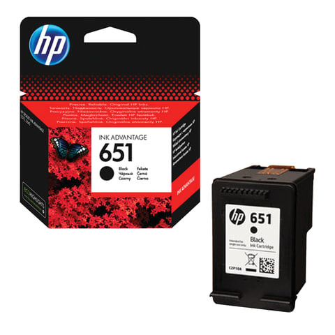 Картридж струйный HP (С2P10AE) Ink Advantage 5575/5645/OfficeJet 202, №651, черный, оригинальный, ресурс 600 стр., C2P10AE по низкой цене оптом 