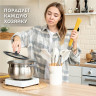 Набор силиконовых кухонных принадлежностей с деревянными ручками 12 в 1, молочный, DASWERK, 608193 по низкой цене оптом 