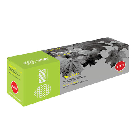 Картридж лазерный CACTUS (CS-C731Y) для CANON LBP7100/7110/MF8230/8280, желтый, ресурс 1500 стр. по низкой цене оптом 