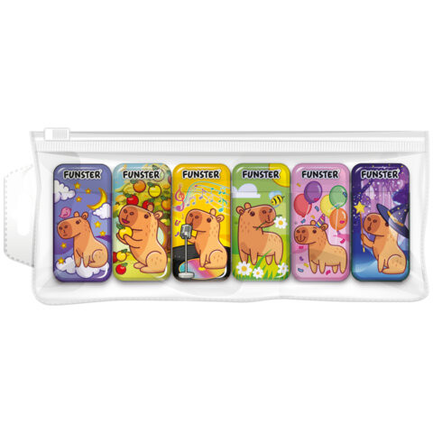 Корректирующая лента FUNSTER, 5мм х 5м, КОМПЛЕКТ 6 штук, пенал с zip lock замком, 273021 по низкой цене оптом Корректирующая лента FUNSTER, 5мм х 5м, КОМПЛЕКТ 6 штук, пенал с zip lock замком, 273021 по низкой цене оптом