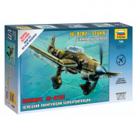 Модель для сборки САМОЛЕТ "Бомбардировщик немецкий JU-87B4", масштаб 1:72, ЗВЕЗДА, 7306