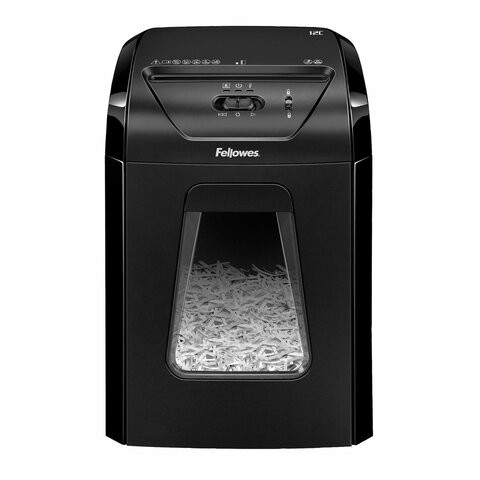 Уничтожитель (шредер) FELLOWES POWERSHRED 12C, 4 уровень секретности, фрагменты 4х40мм, 12лст., 18л, FS-71201 по низкой цене оптом Краснодар, Москва, Уфа, Казань, Барнаул, Владивосток, Хабаровск, Сахалин, Красноярск, Екатеренбург, 