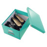 Короб архивный LEITZ "Click & Store" M, 200х280х370 мм, ламинированный картон, разборный, бирюзовый, 60440051 по низкой цене оптом 