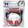 Кабель HDMI AM-AM, 3 м, SONNEN, для передачи цифрового аудио-видео, черный, 513121 по низкой цене оптом 