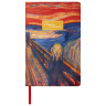 Ежедневник недатированный А5 (138х213 мм), BRAUBERG VISTA, под кожу, гибкий, 136 л., "Edvard Munch", 111984 по низкой цене оптом Краснодар, Москва, Уфа, Казань, Барнаул, Владивосток, Хабаровск, Сахалин, Красноярск, Екатеренбург, 