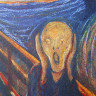 Ежедневник недатированный А5 (138х213 мм), BRAUBERG VISTA, под кожу, гибкий, 136 л., "Edvard Munch", 111984 по низкой цене оптом Краснодар, Москва, Уфа, Казань, Барнаул, Владивосток, Хабаровск, Сахалин, Красноярск, Екатеренбург, 