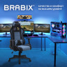 Кресло компьютерное BRABIX "GT Racer GM-100", две подушки, ткань, черное/голубое, 531818 по низкой цене оптом 