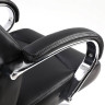 Кресло офисное BRABIX PREMIUM "Total HD-006", НАГРУЗКА до 180 кг, экокожа, хром, черное, 531933 по низкой цене оптом 