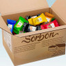 Конфеты мини-вафли в индивидуальной упаковке SORBON "Ассорти Радуга" 1500 г по низкой цене оптом Краснодар, Москва, Уфа, Казань, Барнаул, Владивосток, Хабаровск, Сахалин, Красноярск, Екатеренбург, 