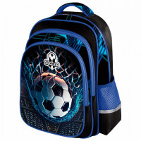 Рюкзак BRAUBERG KIDS FLOSSY, 2 отделения, 3 кармана, Soccer Club, 3D панель, 40х28х18 см, 273181