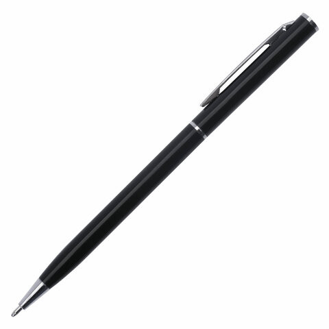 Ручка подарочная шариковая BRAUBERG "Delicate Black", корпус черный, узел 1 мм, линия письма 0,7 мм,синяя, 141399 по низкой цене оптом 