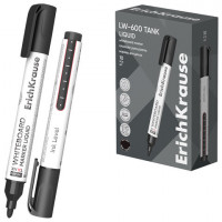 Маркер стираемый для доски с жидкими чернилами ERICH KRAUSE LW-600 Tank Liquid, ЧЕРНЫ, 48774