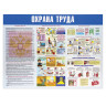Доска-стенд информационная "Охрана труда" (910х700 мм), пластик по низкой цене оптом Краснодар, Москва, Уфа, Казань, Барнаул, Владивосток, Хабаровск, Сахалин, Красноярск, Екатеренбург, 