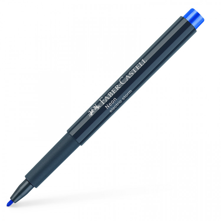 Маркер для декорирования Faber-Castell "Neon" цвет 151 ярко-синий, пулевидный, 1,5мм по низкой цене оптом 