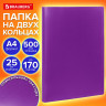 Папка на 2 кольцах А4 BRAUBERG PIXEL, 25 мм, фиолетовая, до 170 листов, 0,5 мм, 273035