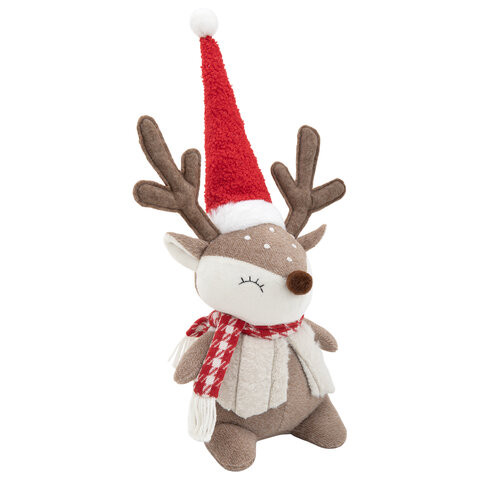 Украшение новогоднее интерьерное 40см "Забавный оленёнок", полиэстер, ЗОЛОТАЯ СКАЗКА, 592509 по низкой цене оптом Украшение новогоднее интерьерное 40см "Забавный оленёнок", полиэстер, ЗОЛОТАЯ СКАЗКА, 592509 по низкой цене оптом