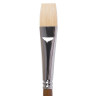 Кисть художественная профессиональная BRAUBERG ART CLASSIC, щетина, плоская, № 22, длинная ручка, 200723 по низкой цене оптом 