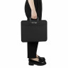 Папка-портфель пластиковая BRAUBERG "ПРЕМЬЕР" А4 (390х315х120 мм) 3 отделения, фактура "бисер", черная, 223082 по низкой цене оптом 