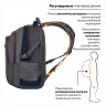 Рюкзак BRAUBERG "MainStream 2", 35 л, размер 45х32х19 см, ткань, серо-синий, 224446 по низкой цене оптом Краснодар, Москва, Уфа, Казань, Барнаул, Владивосток, Хабаровск, Сахалин, Красноярск, Екатеренбург, 