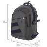 Рюкзак BRAUBERG "MainStream 2", 35 л, размер 45х32х19 см, ткань, серо-синий, 224446 по низкой цене оптом Краснодар, Москва, Уфа, Казань, Барнаул, Владивосток, Хабаровск, Сахалин, Красноярск, Екатеренбург, 