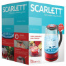 Чайник SCARLETT SC-EK27G62, 1,7 л, 2200 Вт, закрытый нагревательный элемент, стекло, красный по низкой цене оптом Краснодар, Москва, Уфа, Казань, Барнаул, Владивосток, Хабаровск, Сахалин, Красноярск, Екатеренбург, 