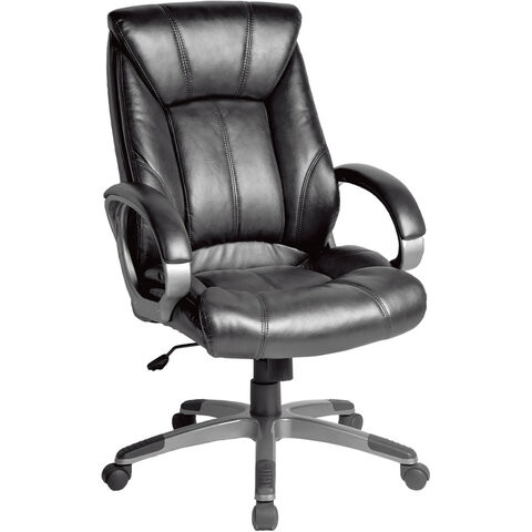 Кресло офисное BRABIX "Maestro EX-506", экокожа, черное, 530877 по низкой цене оптом Краснодар, Москва, Уфа, Казань, Барнаул, Владивосток, Хабаровск, Сахалин, Красноярск, Екатеренбург, 