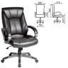 Кресло офисное BRABIX "Maestro EX-506", экокожа, черное, 530877 по низкой цене оптом Краснодар, Москва, Уфа, Казань, Барнаул, Владивосток, Хабаровск, Сахалин, Красноярск, Екатеренбург, 