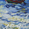 Ежедневник недатированный А5 (138х213 мм), BRAUBERG VISTA, под кожу, гибкий, 136 л., "Van Gogh", 111985 по низкой цене оптом 