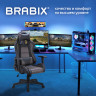 Кресло компьютерное BRABIX "GT Racer GM-100", две подушки, ткань, экокожа, черное/коричневое, 531819 по низкой цене оптом 
