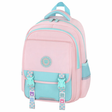 Рюкзак BRAUBERG SNAP, 2 отделения, 3 кармана, "Light pink", 39х28х16 см, 272067 по низкой цене оптом 