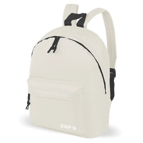 Рюкзак STAFF STREET универсальный, бежевый, 38x28x12 см, 272557 по низкой цене оптом 