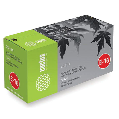 Картридж лазерный CACTUS (CS-E16) для CANON FC-108/128/PC750/880, ресурс 2000 стр. по низкой цене оптом 
