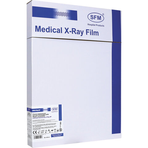 Рентгеновская пленка синечувствительная, SFM X-Ray BF, КОМПЛЕКТ 100 л., 30х40 см, 629039 по низкой цене оптом 