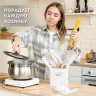 Набор силиконовых кухонных принадлежностей с деревянными ручками 13 в 1, молочный, DASWERK, 608196 по низкой цене оптом 