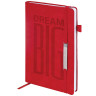 Ежедневник недатированный А5 138х213мм BRAUBERG "BeStyle", под кожу, резинка, держатель, 160л, красный, 116217 по низкой цене оптом Ежедневник недатированный А5 138х213мм BRAUBERG "BeStyle", под кожу, резинка, держатель, 160л, красный, 116217 по низкой цене оптом